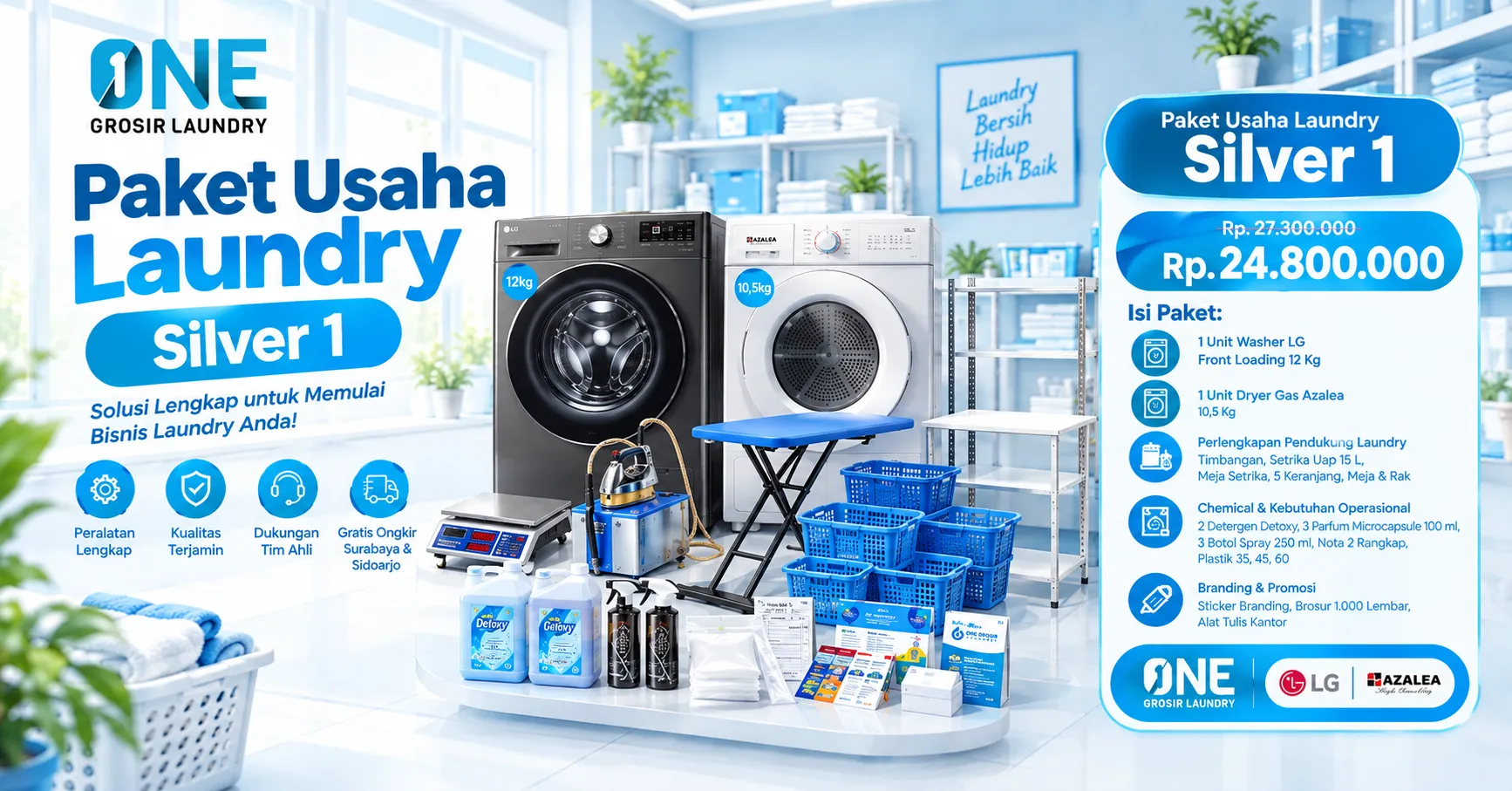 Paket Laundry Siap Jalan Untuk Pemula 25 Jutaan 